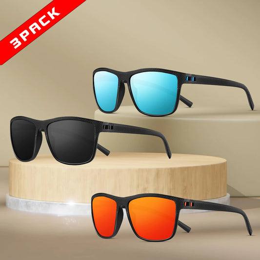 Altuva London 3-Pack Polarized Sunglasses – UV400, Unisex Outdoor Shades