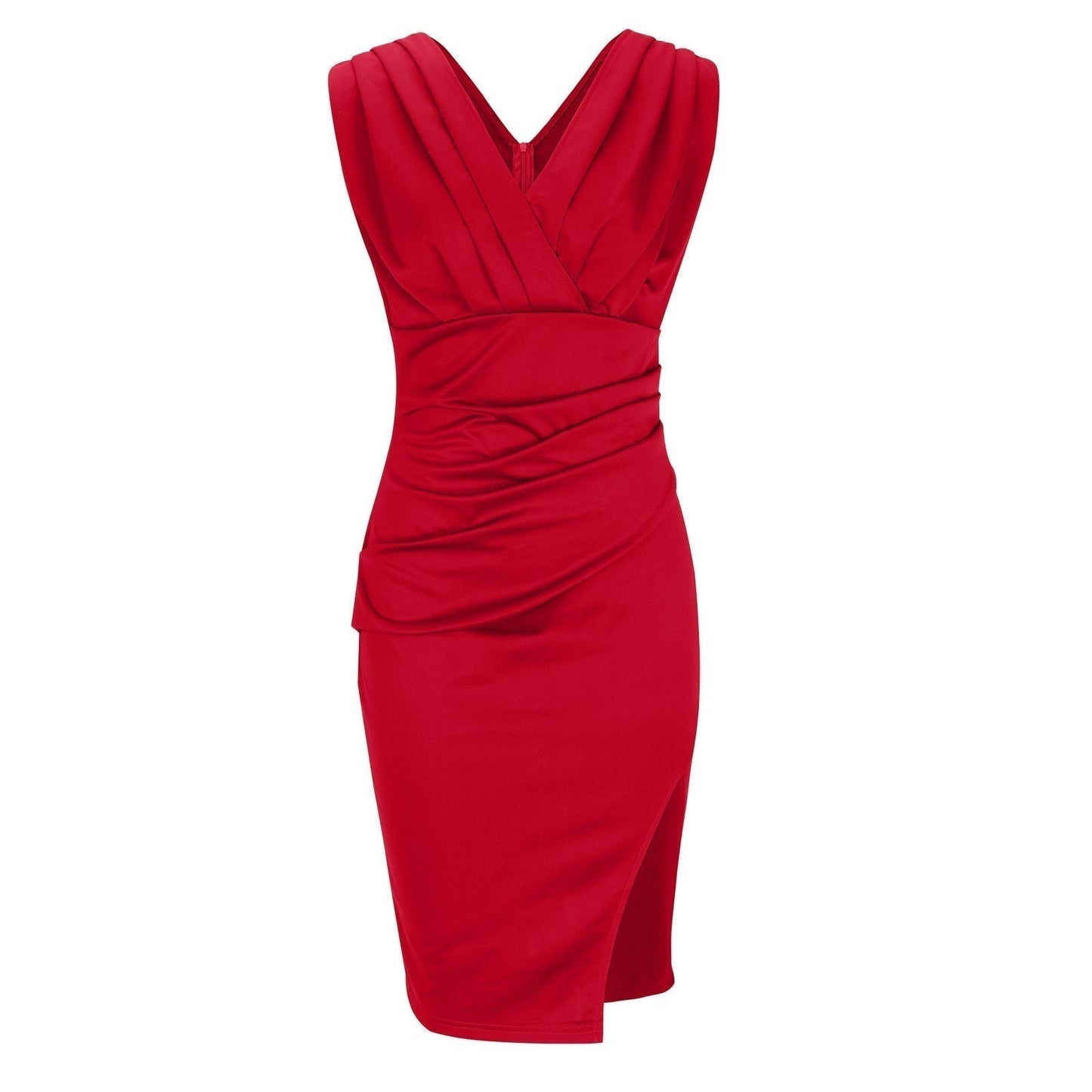 Altuva London | Body-hugging dress with deep V-neckline