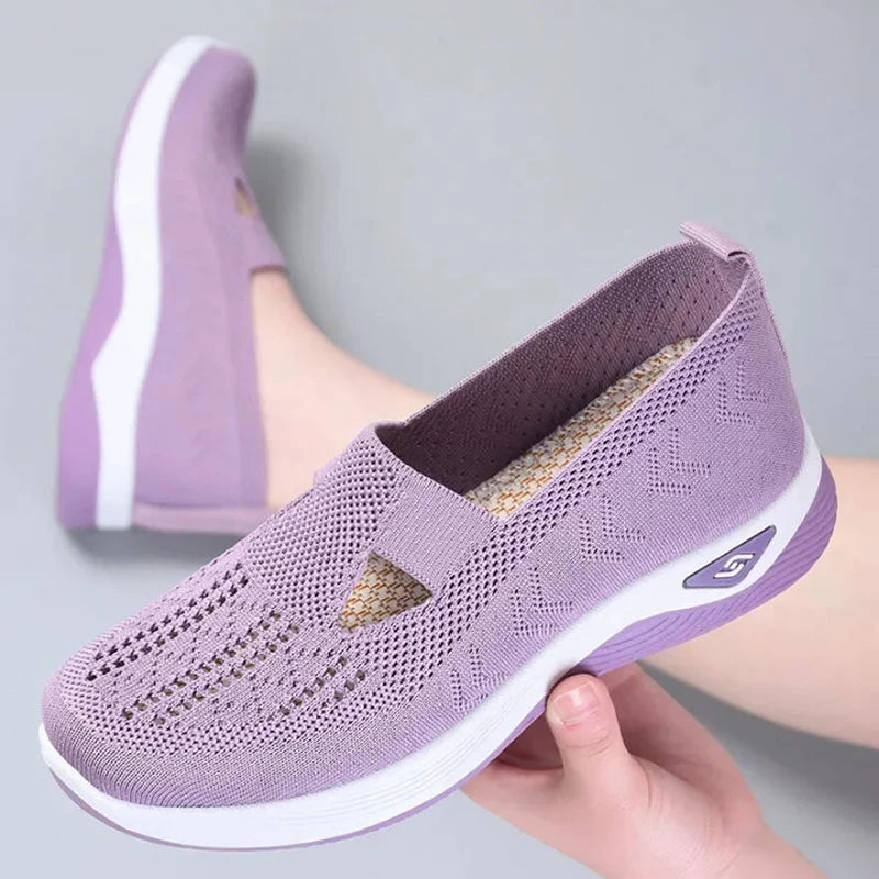 Altuva London Summer Comfort Flats – Breathable Hollow-Out Soft Sole Shoes