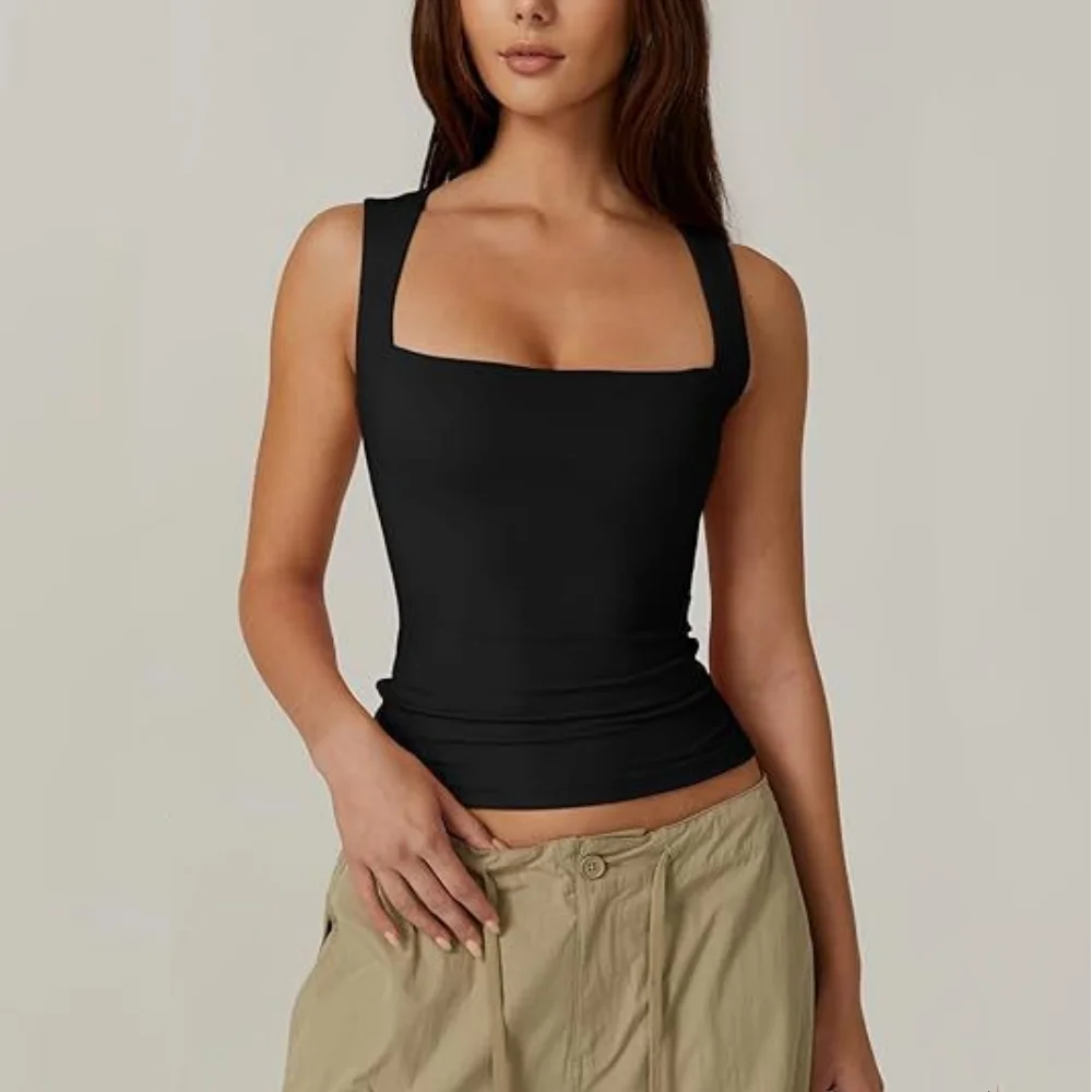 Altuva London Square-Neck Double Layer Tank – Summer Essential 2024