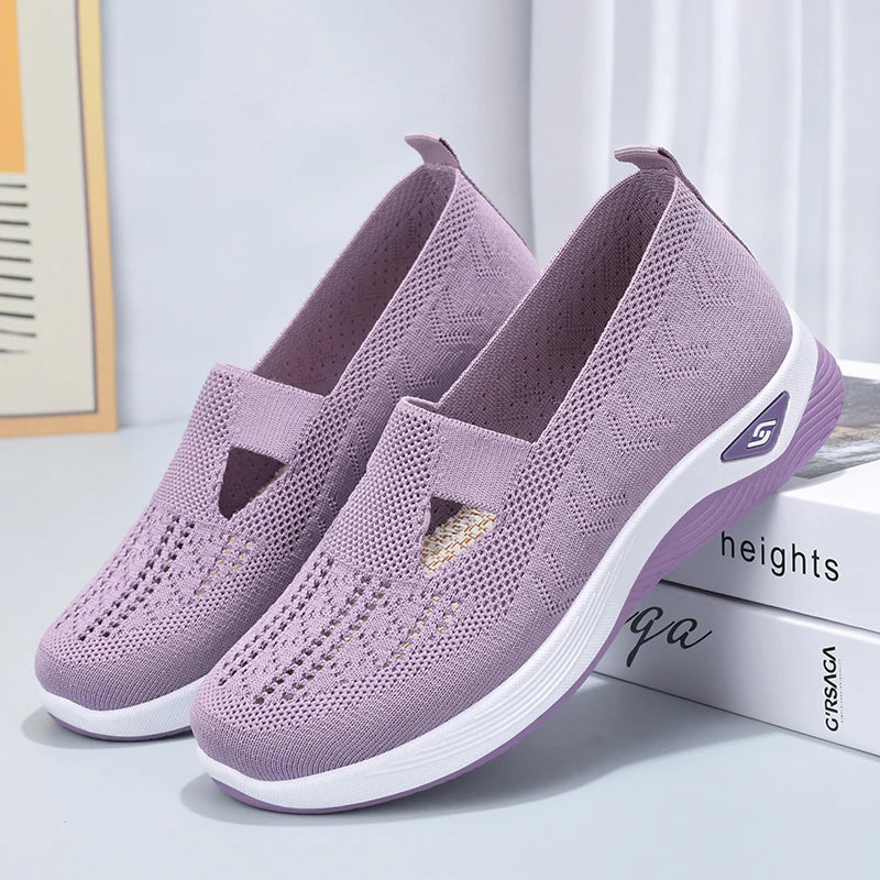 Altuva London Summer Comfort Flats – Breathable Hollow-Out Soft Sole Shoes