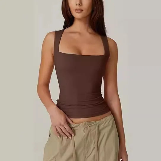 Altuva London Square-Neck Double Layer Tank – Summer Essential 2024