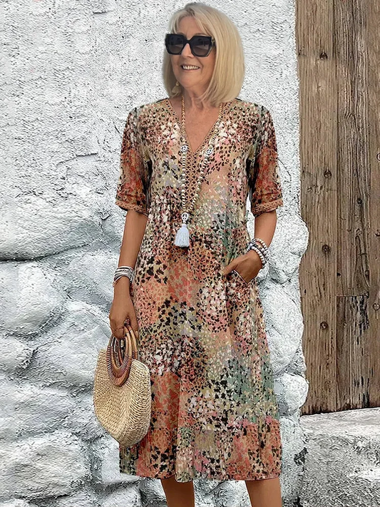 Altuva | Vibrant mid-length dress