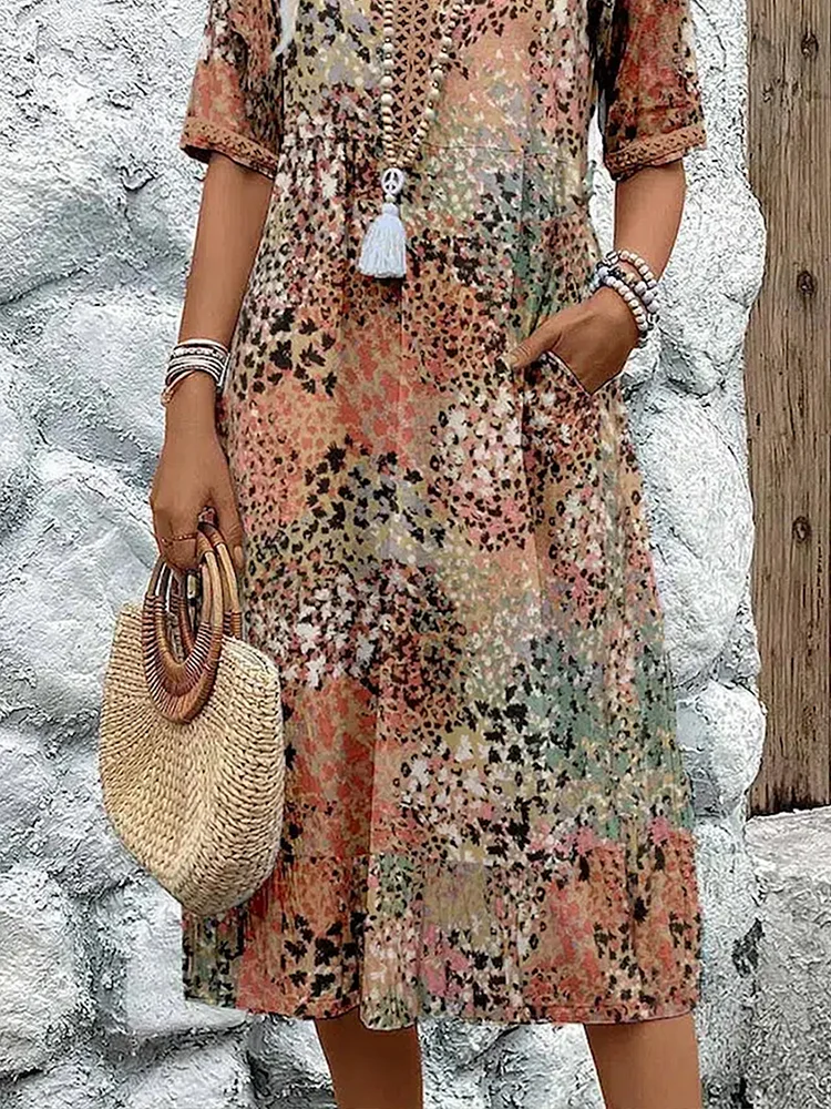 Altuva | Vibrant mid-length dress